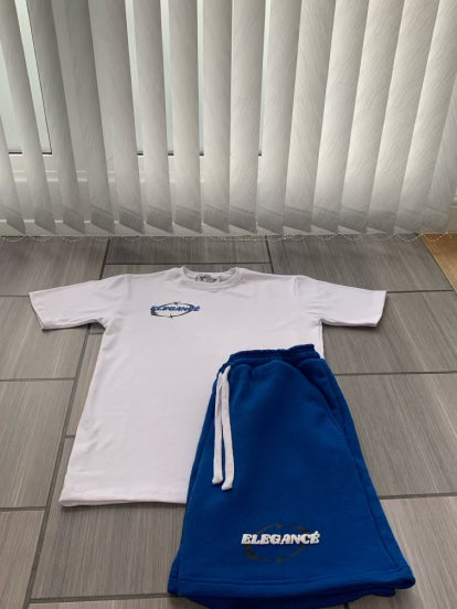 Elegancé Royal Blue Shorts Set